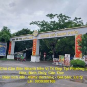 Chính Chủ Cần Bán Nhanh Nền Vị Trí Đẹp Tại Phường Long Hòa, Bình Thủy, Cần Thơ